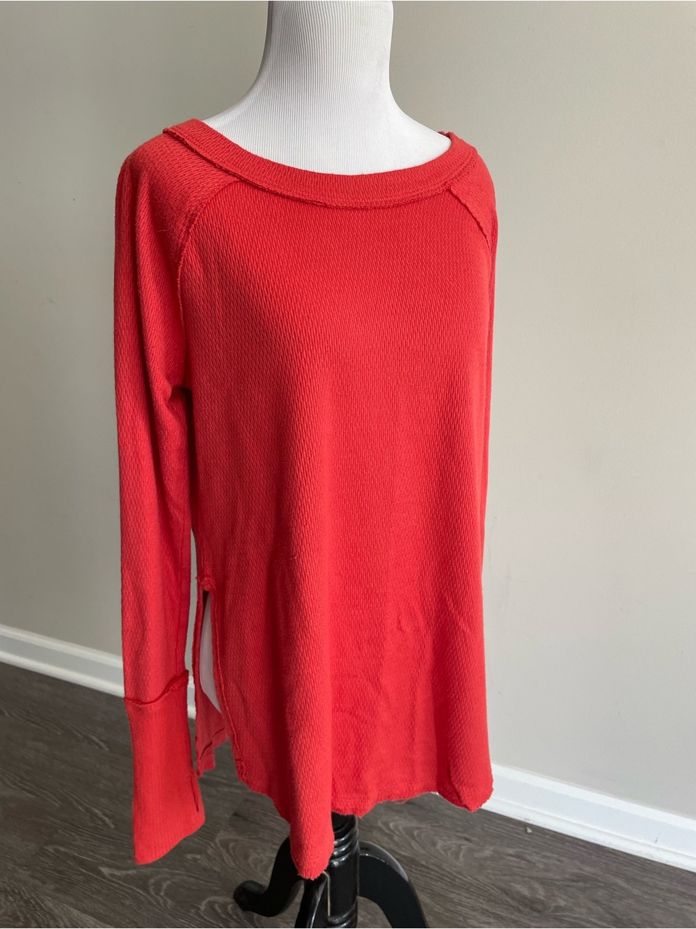 We the free Free People Long Sleeve snowy thermal in Red Orange